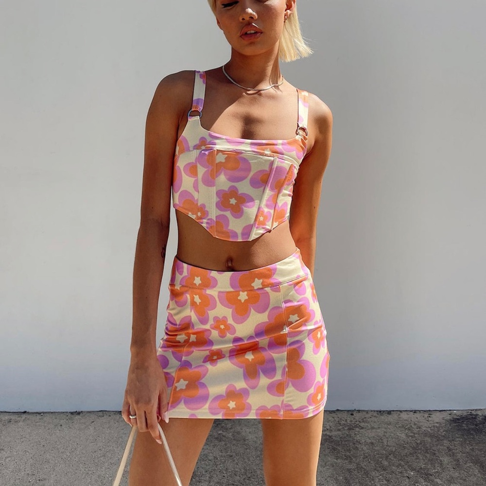 Princess Polly floral corset top